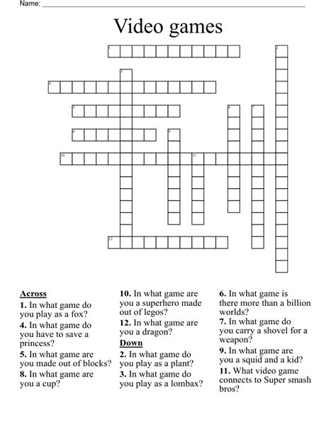 type of artist or game crossword|type of artist or game universal.